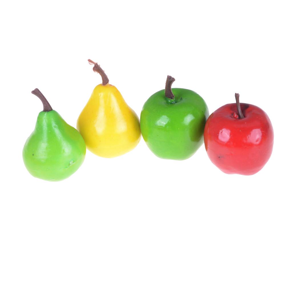10pcs Mini Simulation Fruits & Vegetables Children Toys Household Decoration Miniature Ornament Landscape Scene DIY Accessories