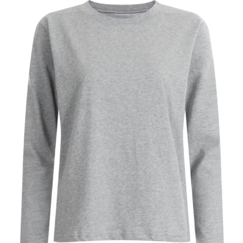 Shop Women Slim FiT CoTTon Long Sleeve Round Neck Solid T shirT Dai Wsh 12093