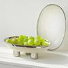 Household Fruit Plate Creative Salad Fruit Pan Tabletop Candy Plate Modern Minimalist Kitchen Tableware Three Legged High Legged