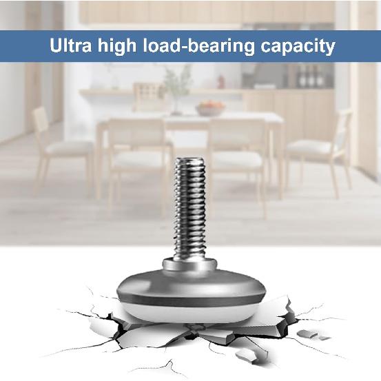 20 Pack Adjustable Leveling Feet, M6/M8/M10 Furniture Levelers, Heavy Duty Furniture Leveling Feet Metal Furniture Leveling Table Legs Screw for