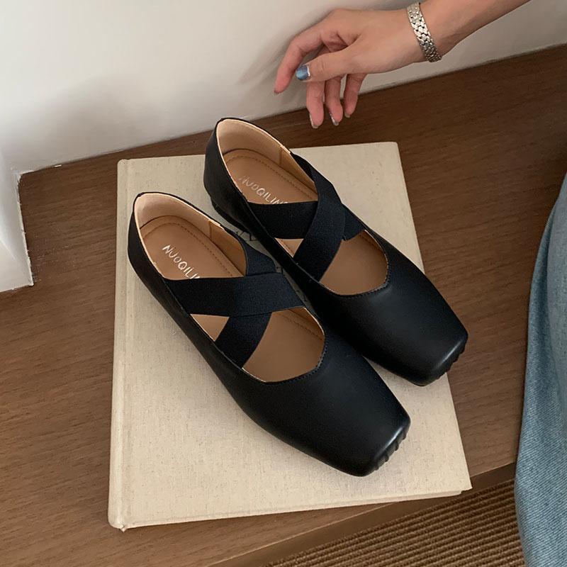 

Fashion Pink Footwear Fashion Square Toe Ladies Mary Janes Flats Slip On Shoes Casual Female Shallow Women Ballet Flats Dance Shoes 35 чёрный
