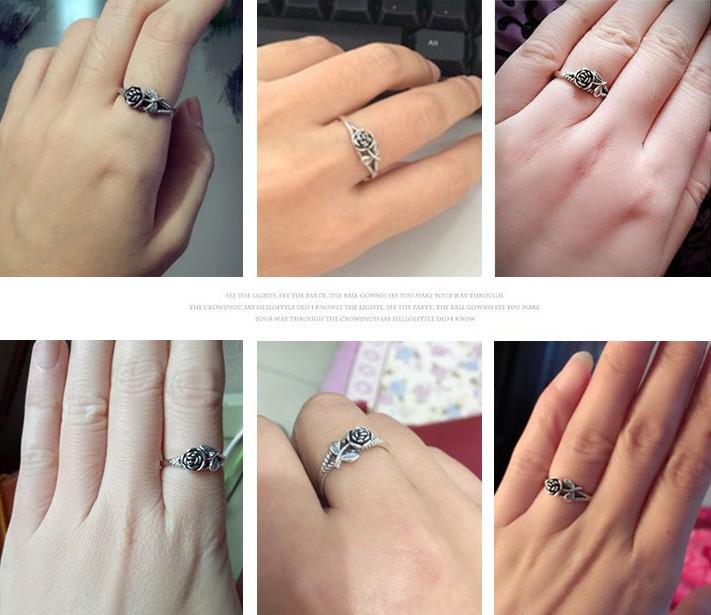 Retro Sweet Rose Flower Ring for Women - Hot-Selling European & American Style