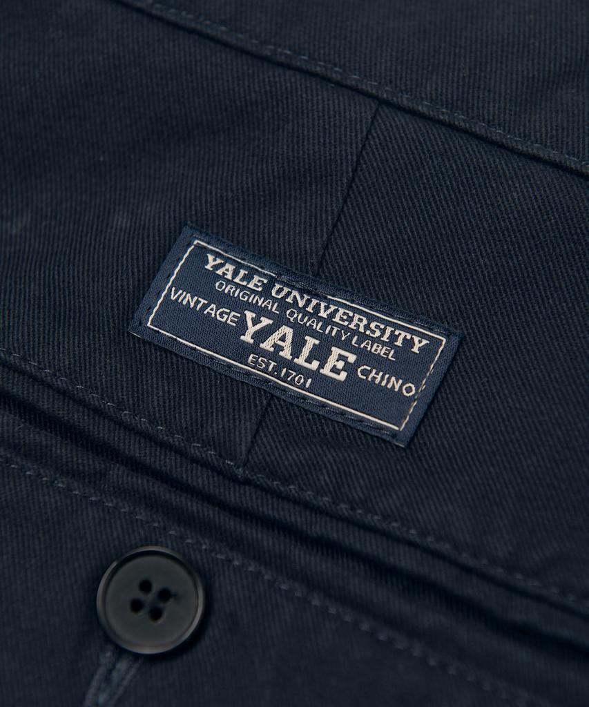 YALE Premium Vintage Two-Tuck Wide Chino Pants_Navy