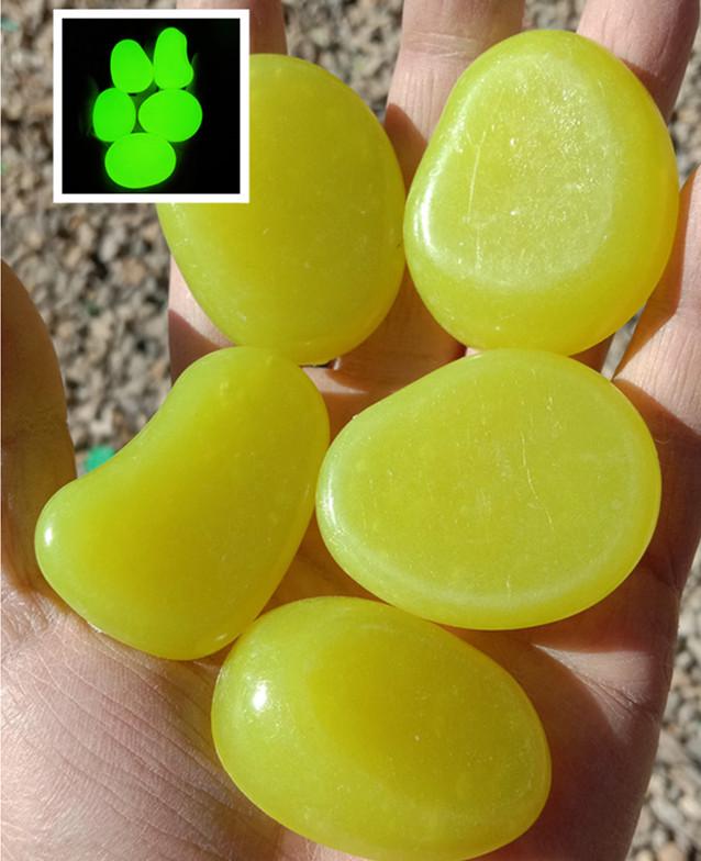 

15 г Большие Светящиеся Камни для Аквариума и Сада - 4,5 см Искусственные Флюоритовые Гальки 5 pcs/bag (70g)