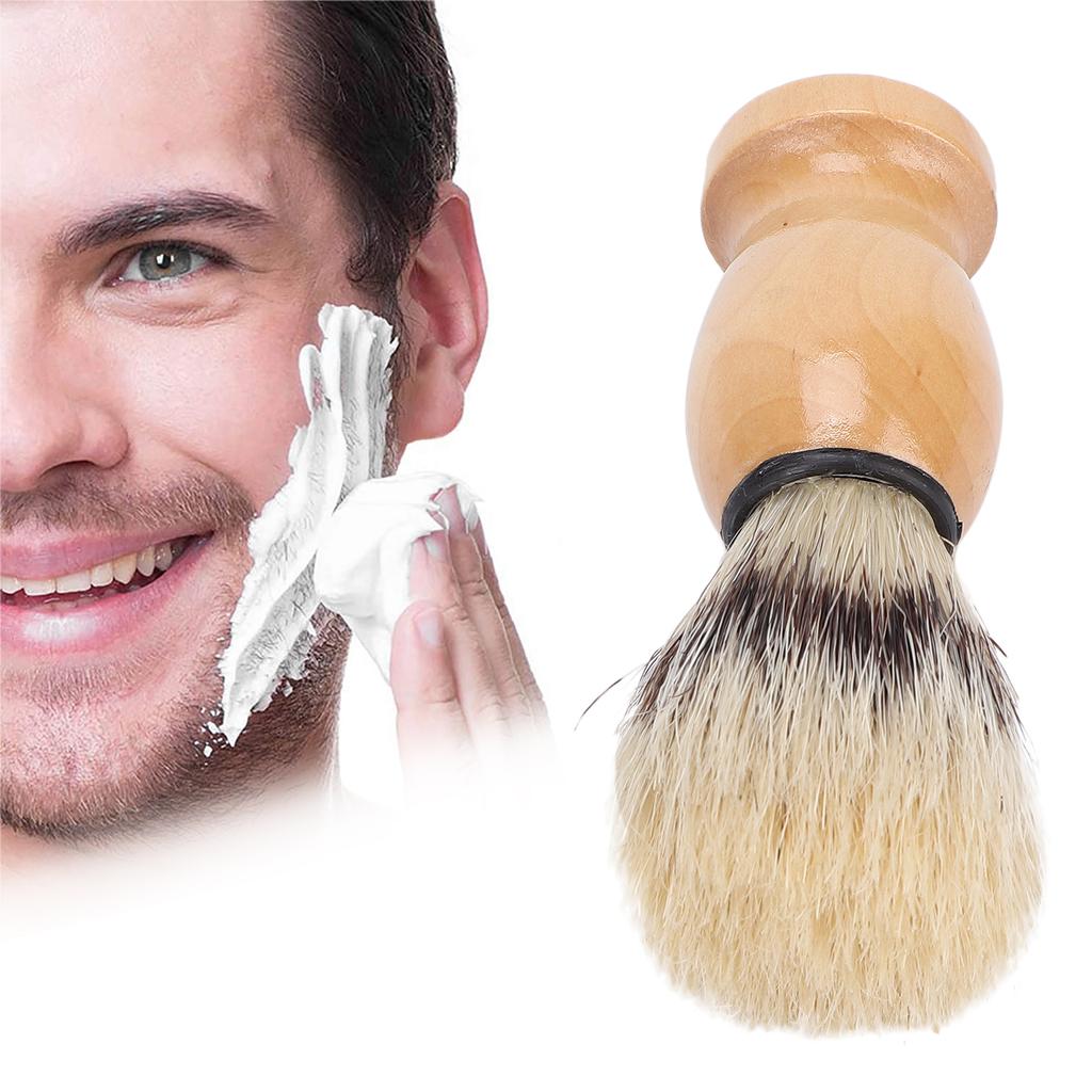 Household Men Shaving Brush Hair Salon Portable Shaving Brush Face Grooming Tool