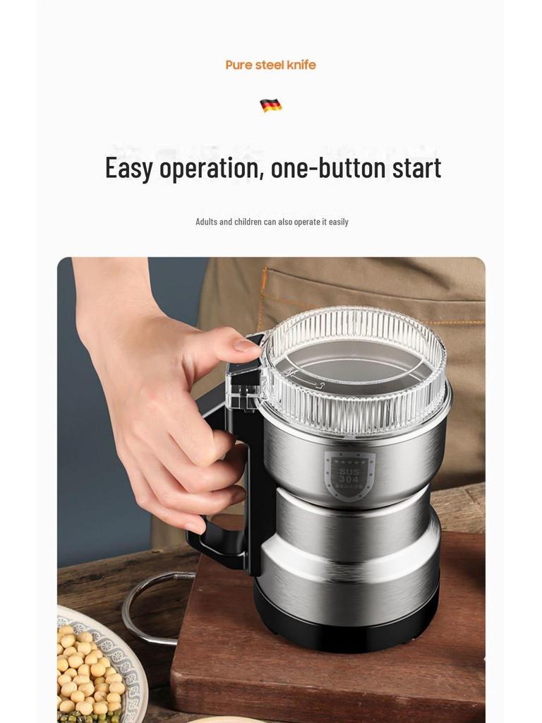 Multifunctional Stainless Steel Grinder for Grinding Medicinal Materials and Grains