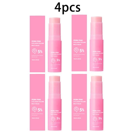 Pink multi-effect moisturizing stick, delicate and gentle moisturizing, dry face and lips, portable soft skin care stick 10g