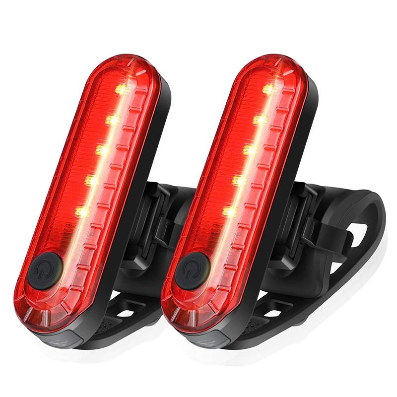 Bike Tail Light USB Rechargeable LED Bright Rear Red Bike Light Cycling Safety for Night Riding Lighting Back Bicycle Taillights