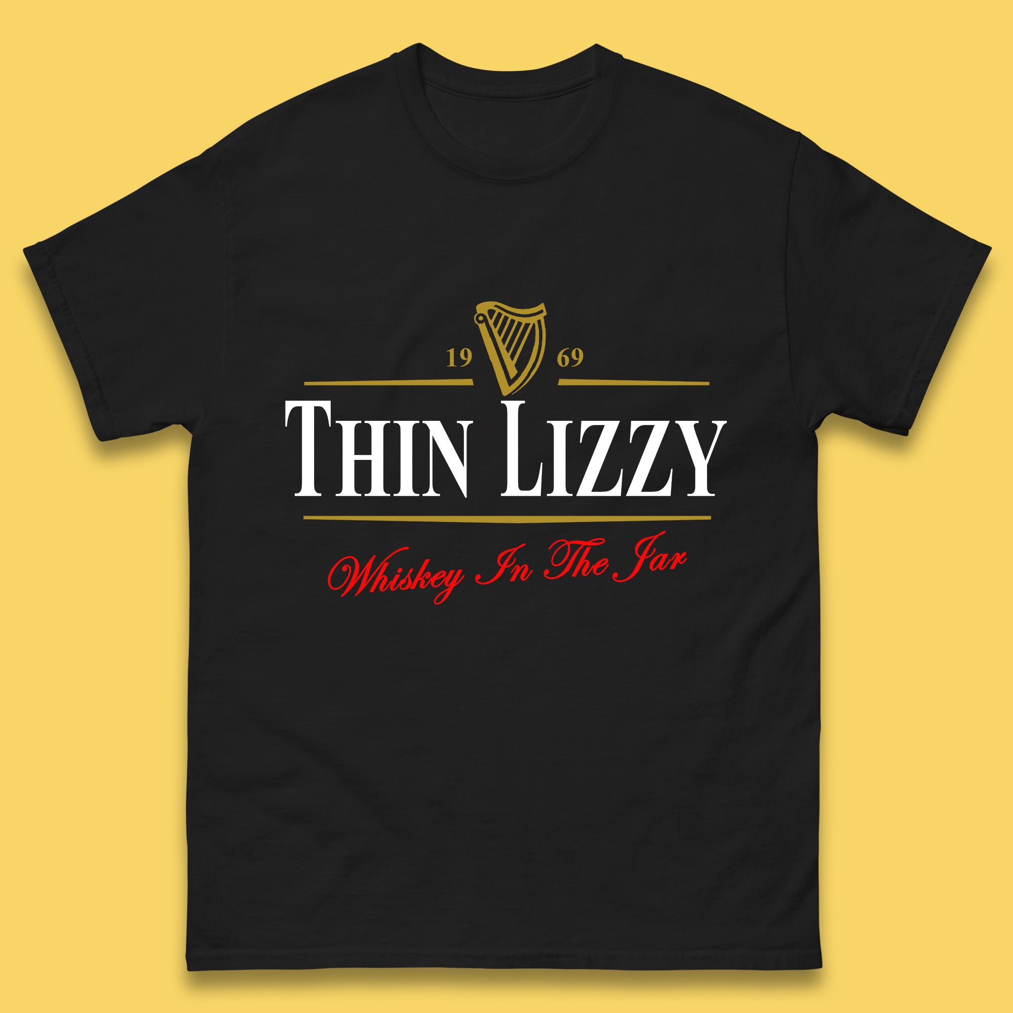 

Thin Lizzy Whiskey in The Jar Mens T Shirt Womens Tops Tees 4XL