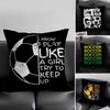 Soccer Lover Football Cushion Cover Elegant Comfort Pillowcase Sofa Bed Doublesided Printed Invisible Zipper Home Decor