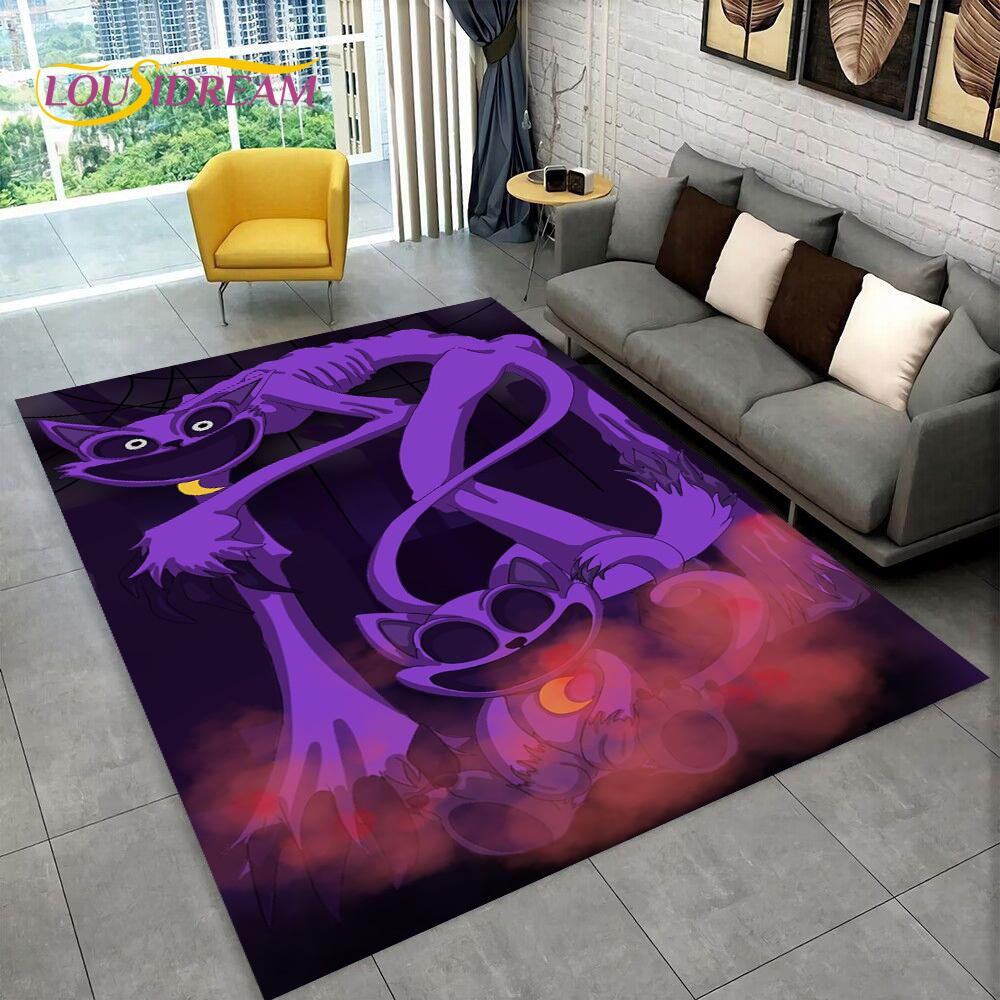 Niedliche S-Lächeln C-Kreaturen Nickerchen Bastel-Einhorn Cartoon Teppich Teppich für Schlafzimmer Wohnzimmer Zuhause Sofa Dekoration, Kinderdekor Fußmatte