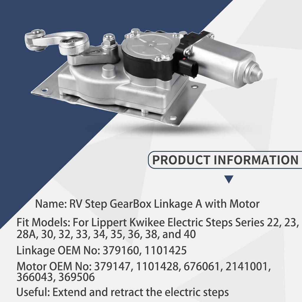 RV Gearbox Linkage Motor Kit with Pedals (676061+379160)