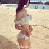 2026 New Boho Monokini Bikini Set 2 Piece Swimsuit High Waisted Halter Neck Push Up Sexy Fringe American Vintage