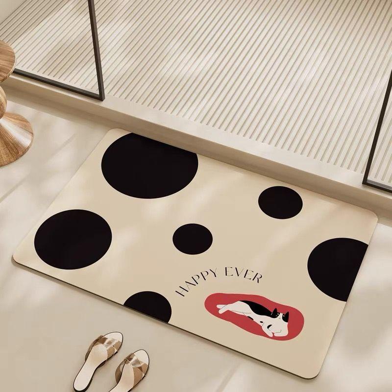 Kieselgur Badezimmer Saugfähige Bodenmatte Toiletteneingangstür Rutschfeste Matte Toilettenbodenmatte Toilette Haushalts Teppich