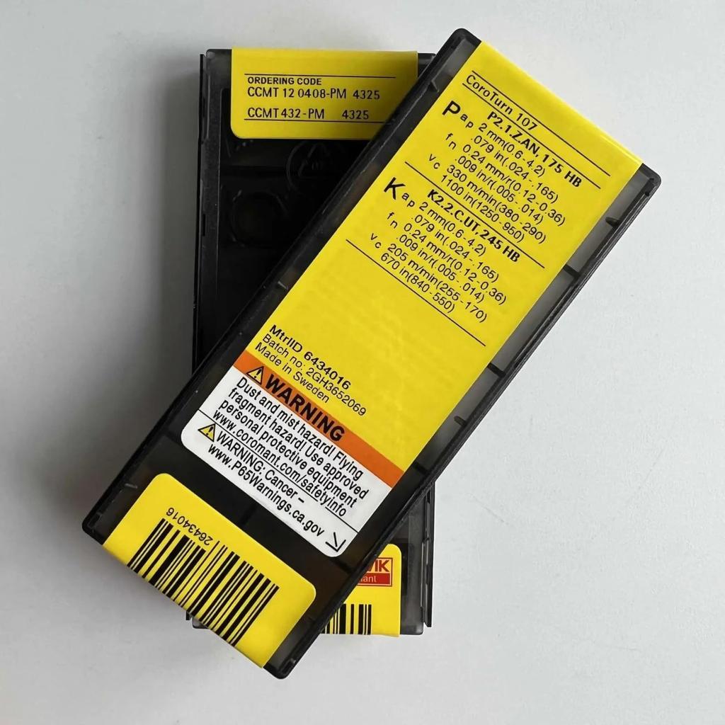 Original Sandvik / CCMT120408-PM 4325 /Carbide CNC Blade 10 Pieces