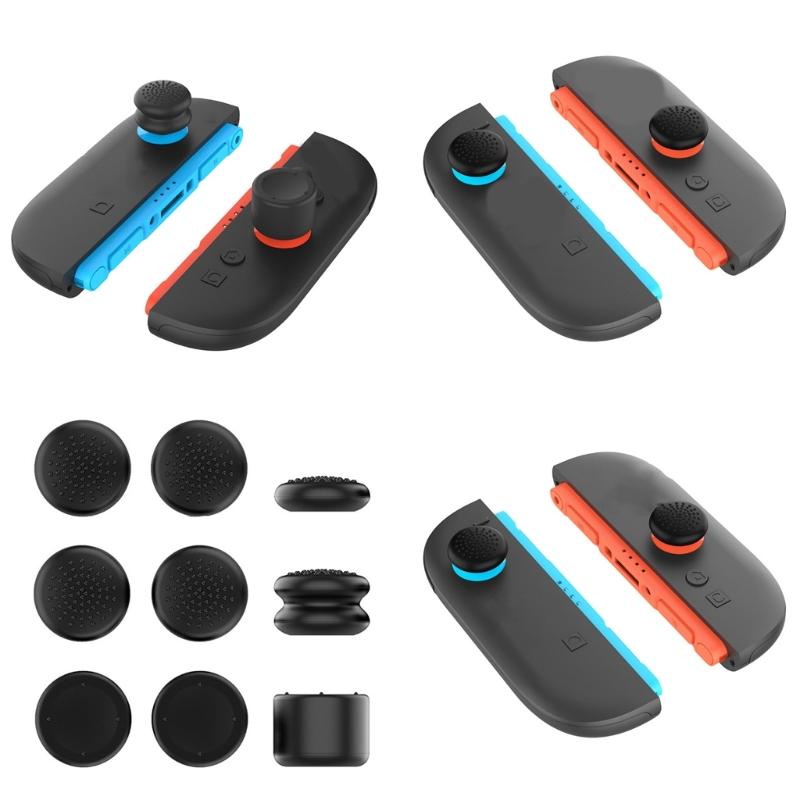 Silicone Joystick Thumb Grips Not Slip Ergonomic Designs with High Low Caps Gaming Accessories Suitable for switch2