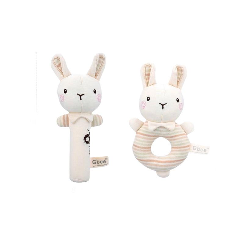 Gbee Plush Baby Rattle Stick Toy - Early Education for 0-Year-Olds