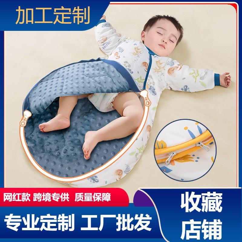 Cotton Baby Sleeping Bag Toddlers 3-36 Months Lightweight Breathable Sleep Sack With Zipper Detachable Sleeves