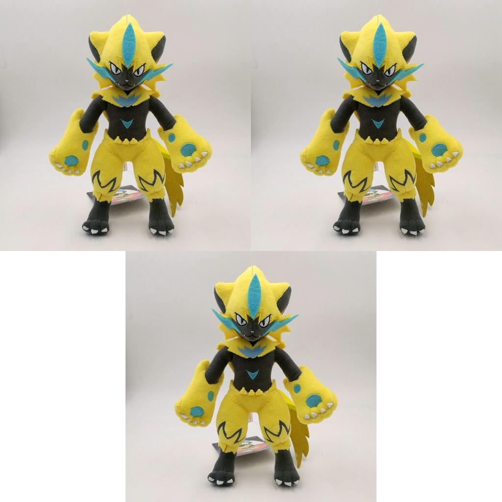 25cm Yellow Zeraora Electric Series Divine Beast Plush Doll Toy Perfect Companion For Hugs