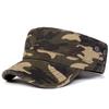 Unisex New Camouflage Flat Top Hat, Washed Military Style Casual Cap, Unisex Outdoor Sunscreen Duckbill Hat