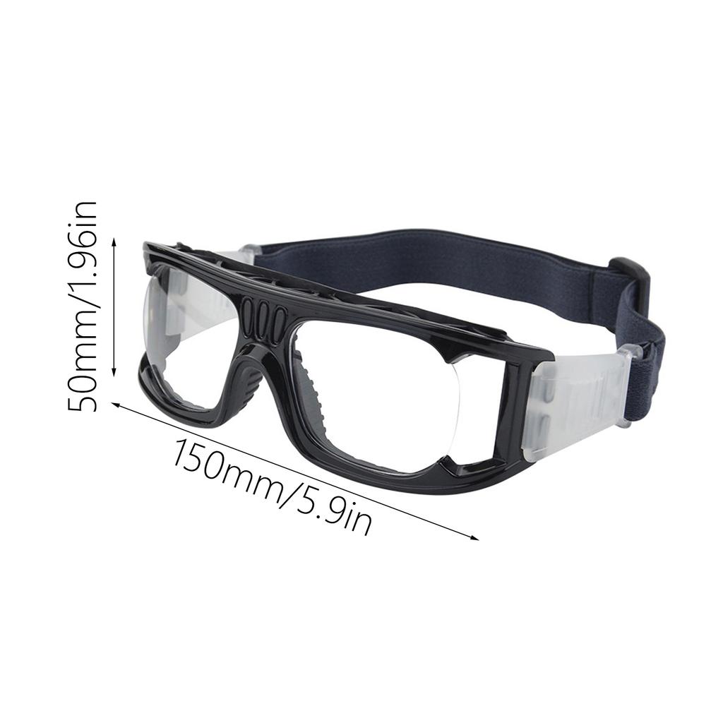 Sports Goggles Adult Protective Safety Goggles Basketball Glasses for Men with Adjustable Head Strap & Replaceable Lens