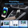2025 2 in 1 Wireless Carplay Adapter Android Auto Smart Dongle 5G WIFI For iphone Android Phone For Volvo Benz Mg Kia Chery VW