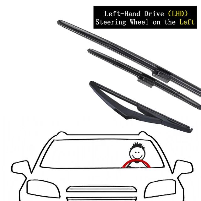 For Nissan X-Trail X Trail T32 2013~ Front Rear Wiper Blades Brushes Window Windshield Windscreen Cleaning Car Accessories