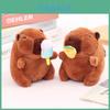 Creative Strawberry Watermelon Ice Cream Capybara Plush Toy Pendant Keychain For Birthday Gift