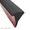 2PCS 150Cm Car Splash Guard Fender Flare Extension Wheel Eyebrow Moulding Trim Wheel Arch Strip Extenders Scratch-proof