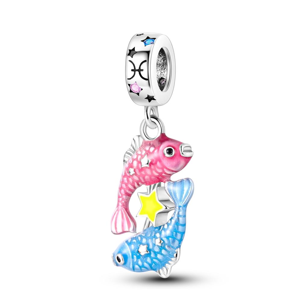 Copper Pink Series Charms Pendant Lovely Dangle Pink Perfume Bottle Charm Beads Fit Original Bracelet Necklace Jewelry