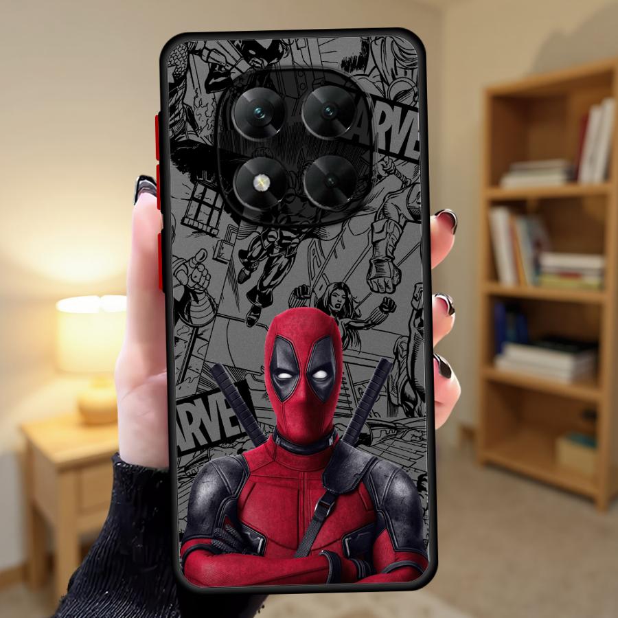 Funda Phone Cover Case for Xiaomi Redmi Note 14 10 A4 14C 13C 11 12 9S 13 Pro Plus Marvel Deadpool