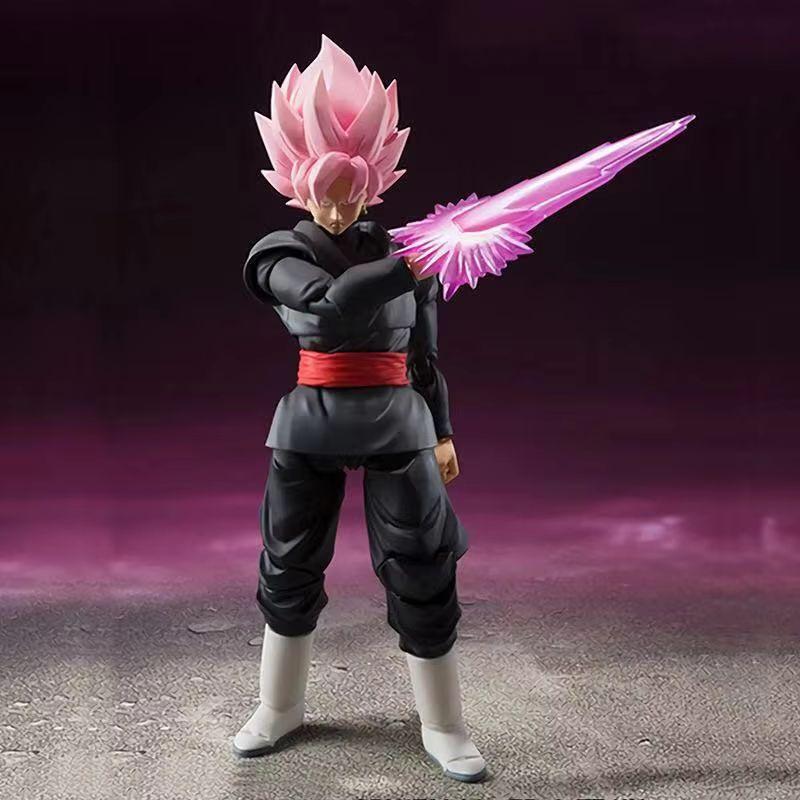 Dragon Ball Black Goku Zamasu 14Cm Anime Action Figure Super Saiyan Movie Version Dbz Model With Multiple Accessories Toys Gifts