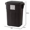 AZUMAYA Trash Can, 30L, Brown