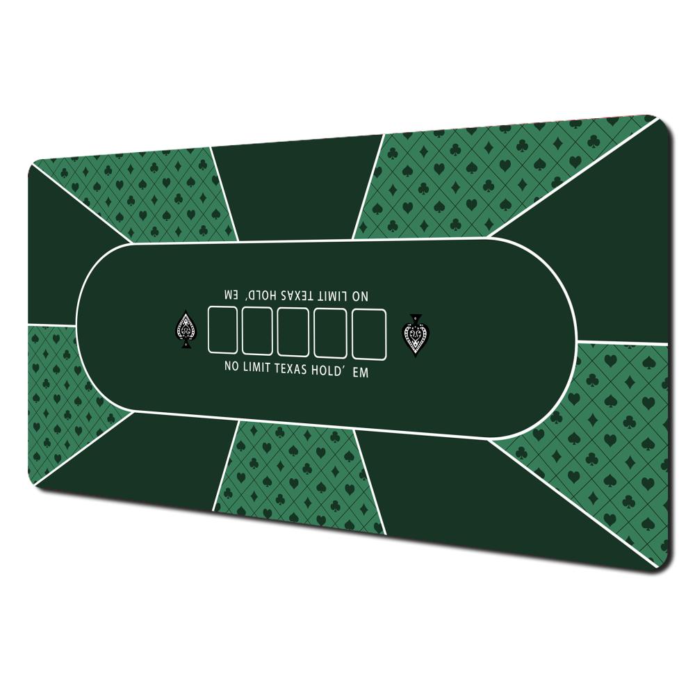 Texas Hold Em Poker Design Large Mouse Pad Desk Mat Card Game Mat NonSlip Durable Stitched Edge Desk Accessories Poker Mat Rug