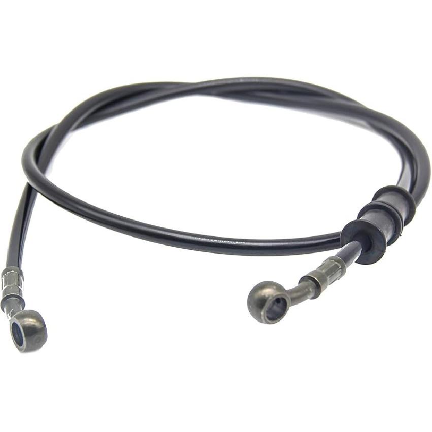 Stainless Steel Brake Hose, Motorcycle Braided Steel Brake Clutch - 90cm/35.4" Black, Pack of 1 for Street Motocross Bikes