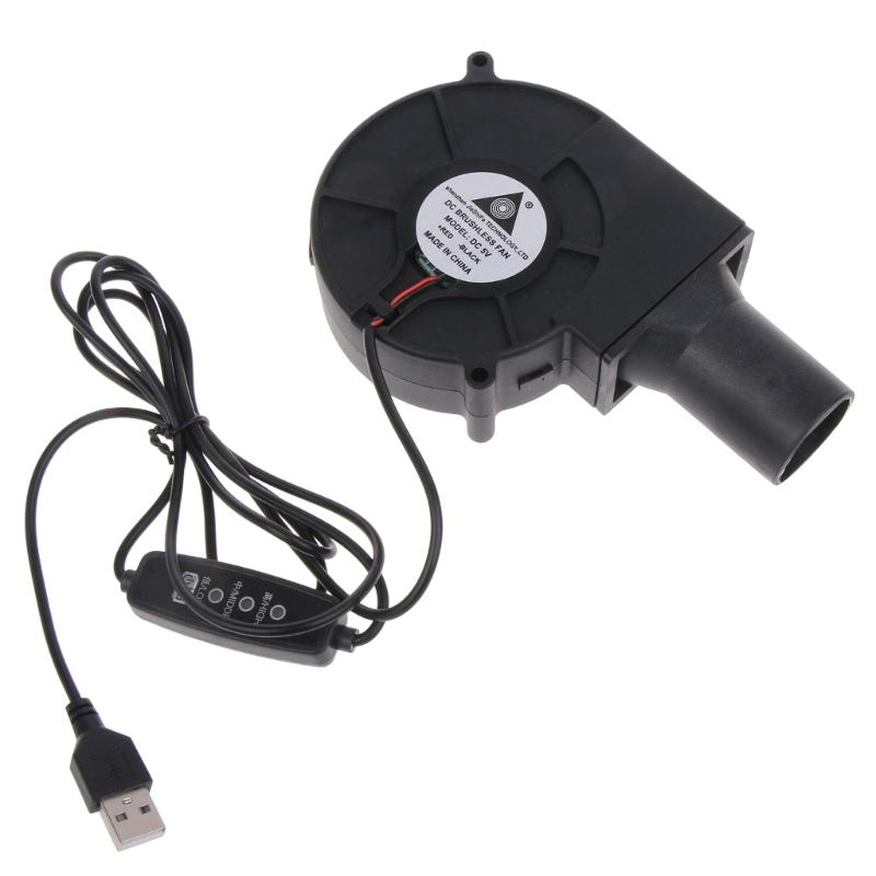 9733 Air Blower 5V Large AirFlow Fan 3600R for BBQ Camping Cooking Stove Fans