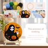 CHENISTORY Painting DIY Wool Embroidery Kit Creative Halloween DIY Wool Needle Felt Picture Craft Painting Gift Felt Needlework
