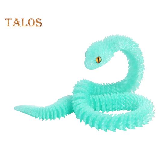 

30 см/40 см/60 см 3D-печатный орнамент в виде змеи с подвижными соединениями прикроватная тумбочка змея игрушка-розыгрыш декор стола 30cm зелёный