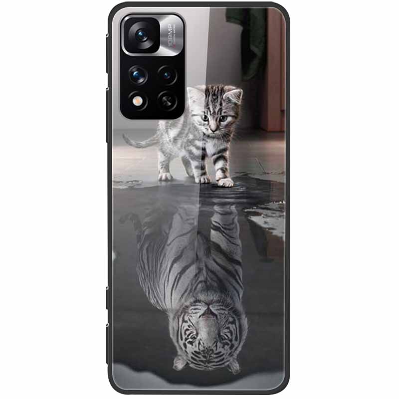 Tempered Glass Case For Xiaomi Redmi Note 11 Pro+ 5G Cover Hard Protective Funda for Redmi Note 11 Pro Plus 5G Soft Bumper 6.67