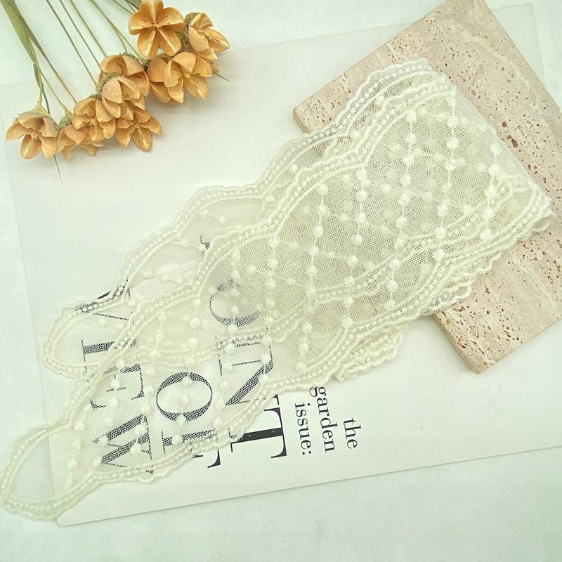 

Французский кружевной вышитый шелковый шарф-повязка на голову - аксессуар для волос Fairy Ribbon