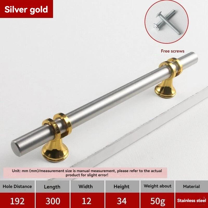 Handles Drawer Cabinet Furniture Kitchen Handles for Cabinet Knob Door Drawer Furniture Kitchen Knob Modern Simple  Silver Black