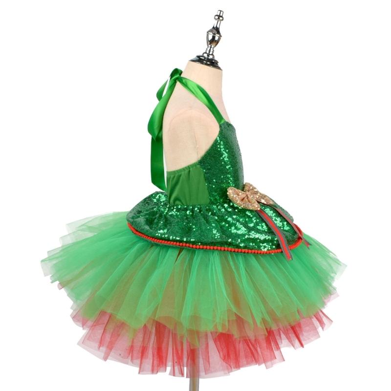 Girl Christmas Dress up Costume with Sequins Dress and Headband Christmas Princess Outfit for Girl Halloween Christmas
