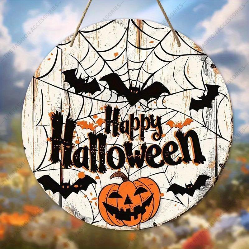 Decorazione di Halloween, cartelli decorativi sospesi piatti 2D, decorazione per pareti interne o porte, regali di Halloween per amici e familiari