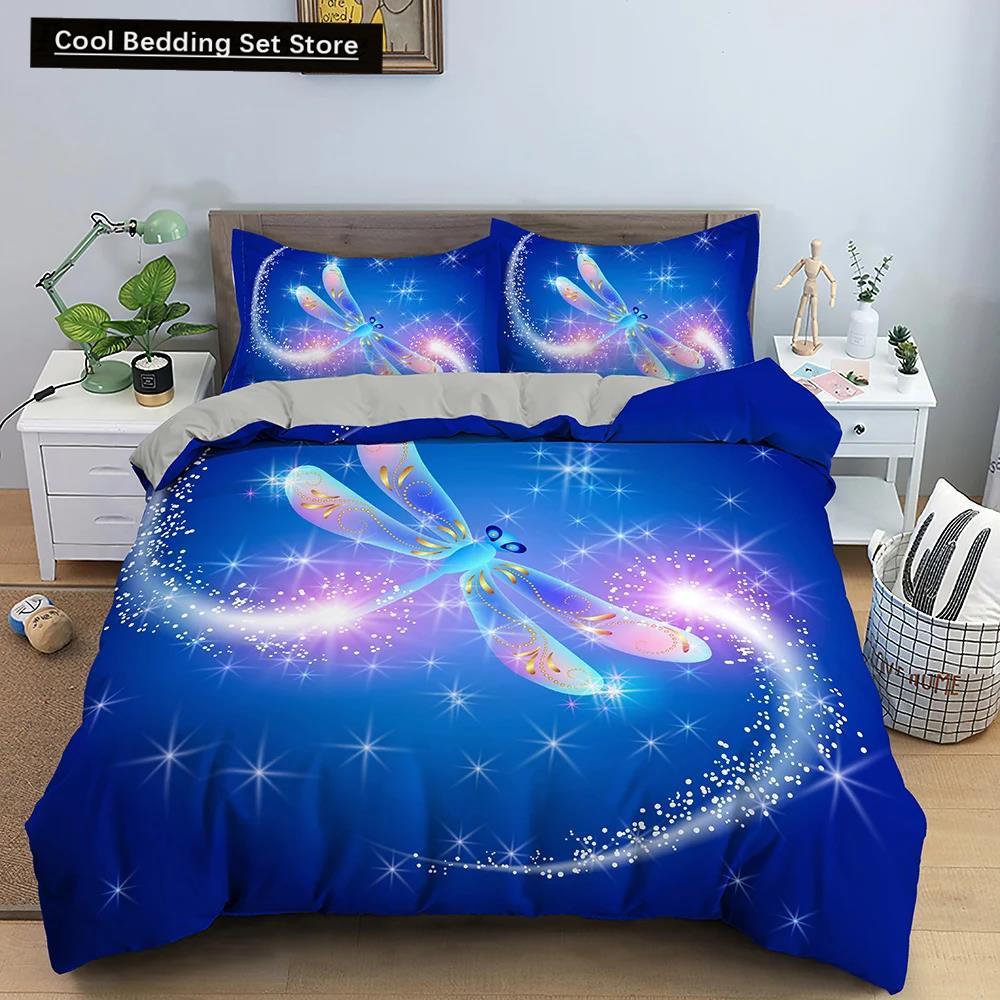 Kids Children Crib Duvet Cover Pillowcase Galaxy Butterfly Bedding Set for Baby Girls Princess King Queen Polyester Quilt Cover