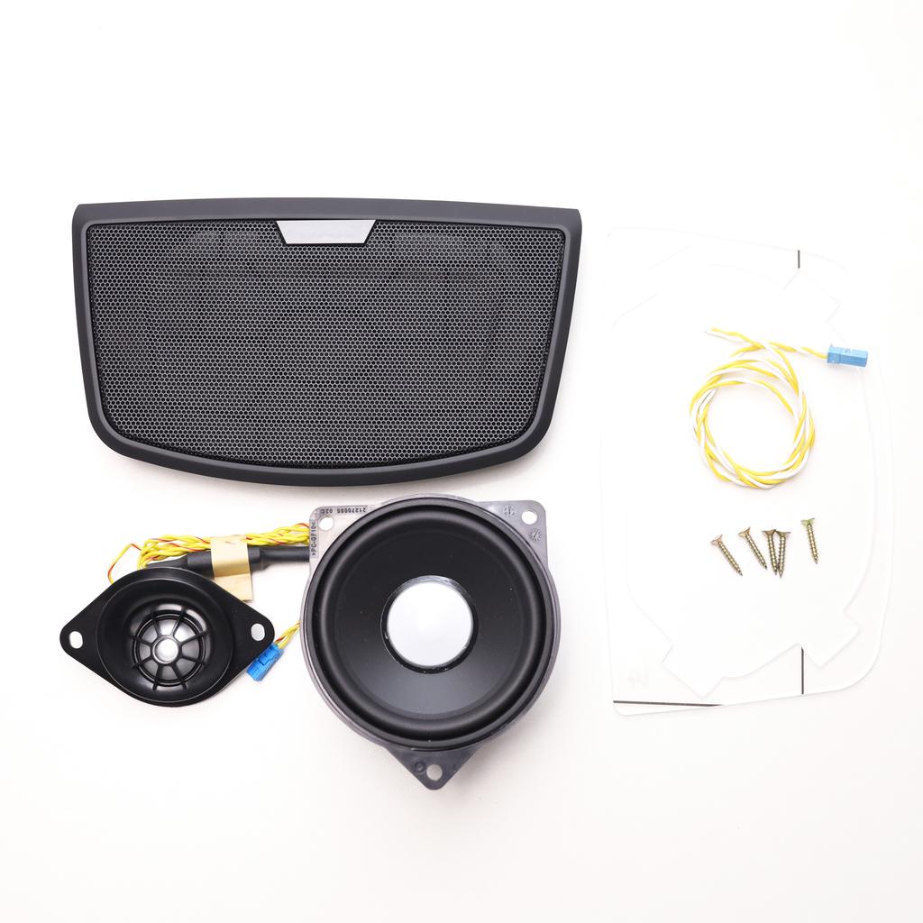 Car Center Console Speaker Cover Kit For BMW F30 F31 F32 F34 3GT 3 4 Series Dashboard Loudspeaker Midrange Speakers With Tweeter