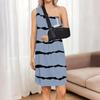 Women's Post Shoulder  Dress Tear Away Sleeveless Dress Side Full Open Chemo Port Adaptive Nightgown