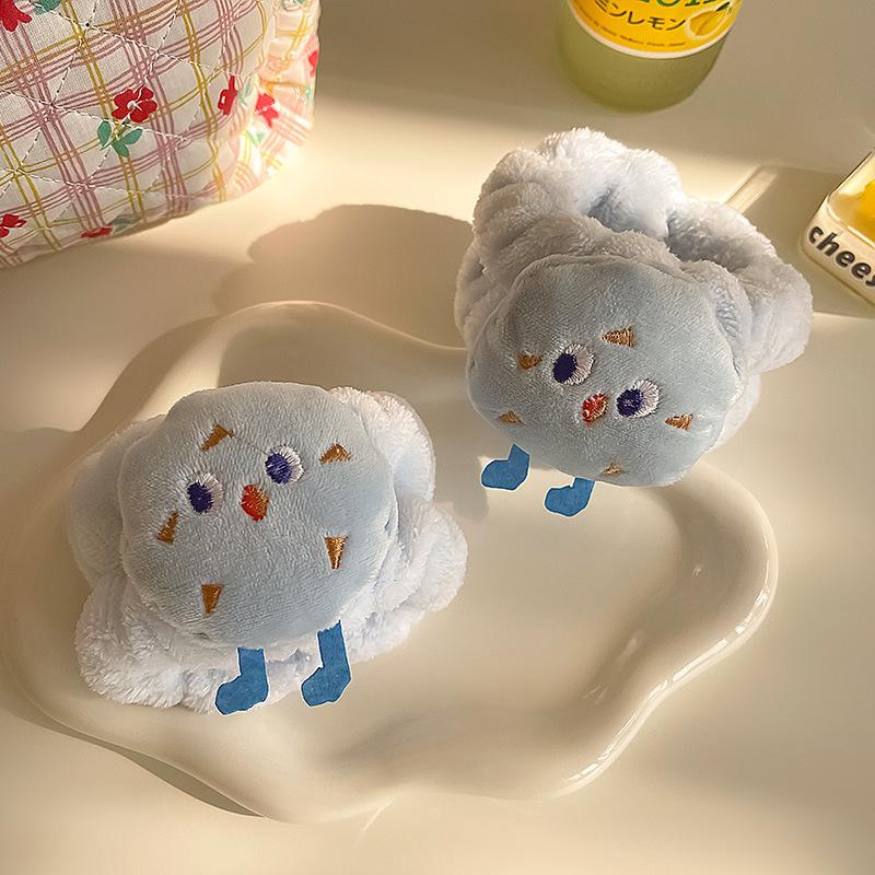 

Мультяшный плюшевый водонепроницаемый напульсник для мытья лица – влагостойкий, милый аксессуар для волос и спортивная резинка для волос.