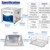 Industrial Ultrasonic Cleaner for Laboratory Use - High Power, Small Size, Ideal for Degreasing and Rust Removal