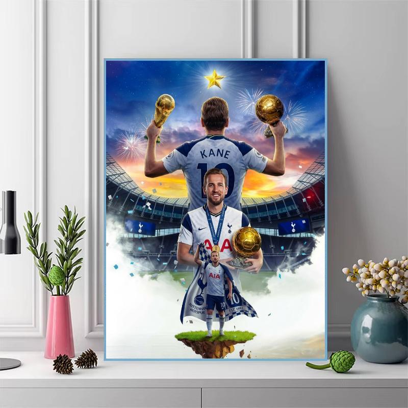 Harry Kane poster 100% Round Full Drill 5D DIY Diamond Painting Embroidery Cross Stitch Rhinestone Décor