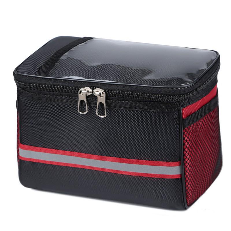 Large Capacity Handlebar Bicycle Bag with Touch Screen for Mobile Phone - Multi-functional Front Bag for Cycling Gear